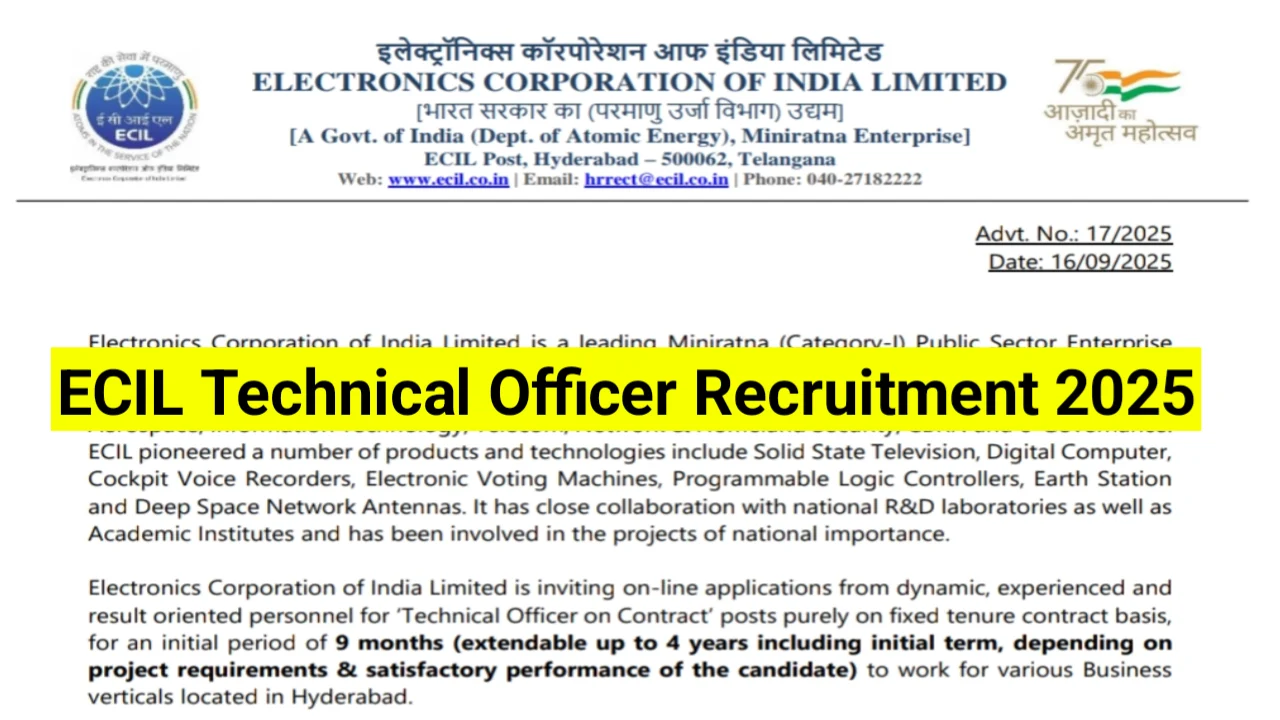 ECIL-Technical-Officer-Recruitment-2025