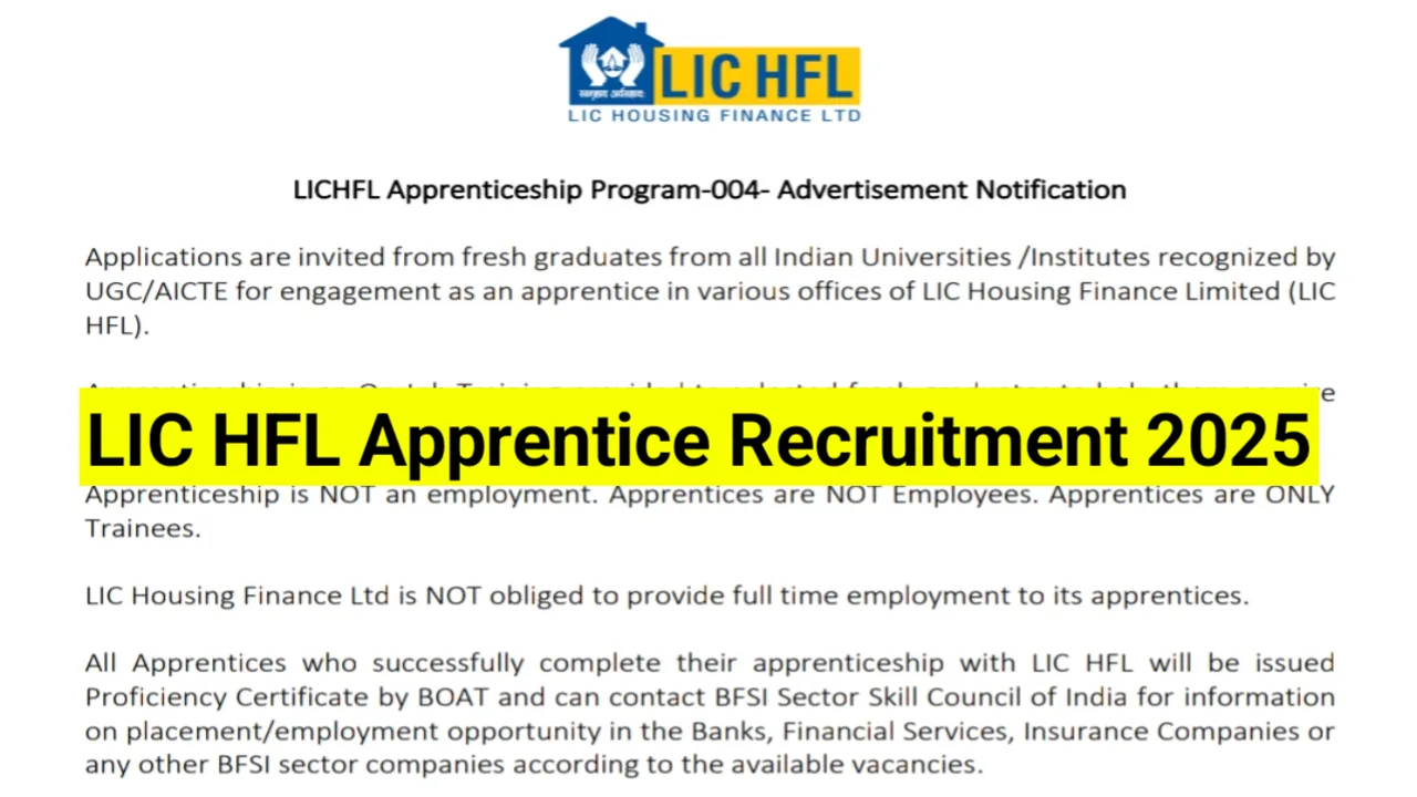 LIC-HFL-Apprentice-Recruitment-2025